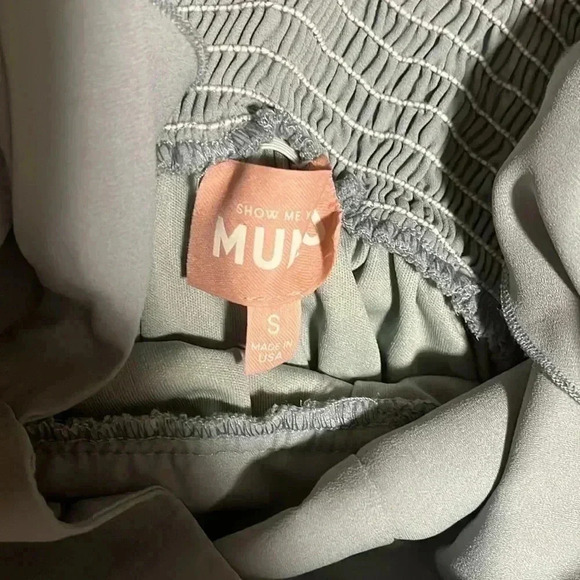 [S]Show Me Your MuMu  Silver Sage Crisp June Maxi Dress - Picture 6 of 11